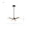 Nuvo Sedona, 27 Inch 4 Light LED Chandelier, Matte Black, Silk Screened Acrylic Lens 62/2283 - alternate 3